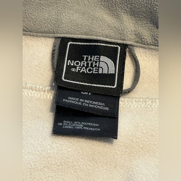 The North Face Apex Womens S Jacket cream gray full zip outdoors cozy hiking - Picture 4 of 16